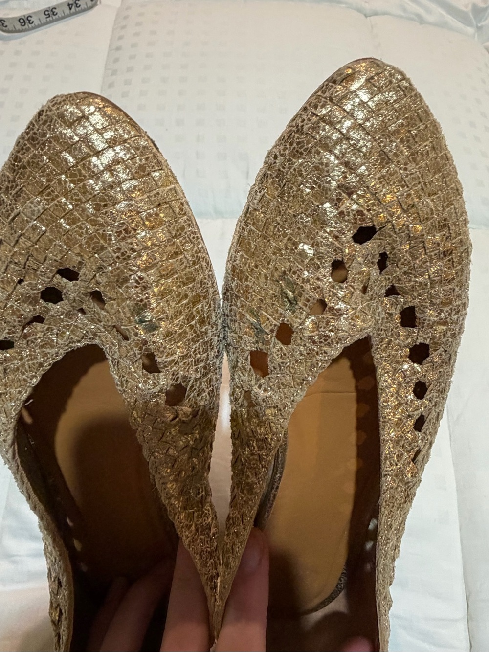 Sezane Anya Ballerinas - Gold - Picture 6 of 7